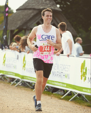 Harry Protheroe running